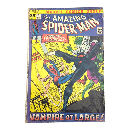 Marvel Comics – The Amazing Spider-Man #102 – “Vampire at Large!” (PR/FR)