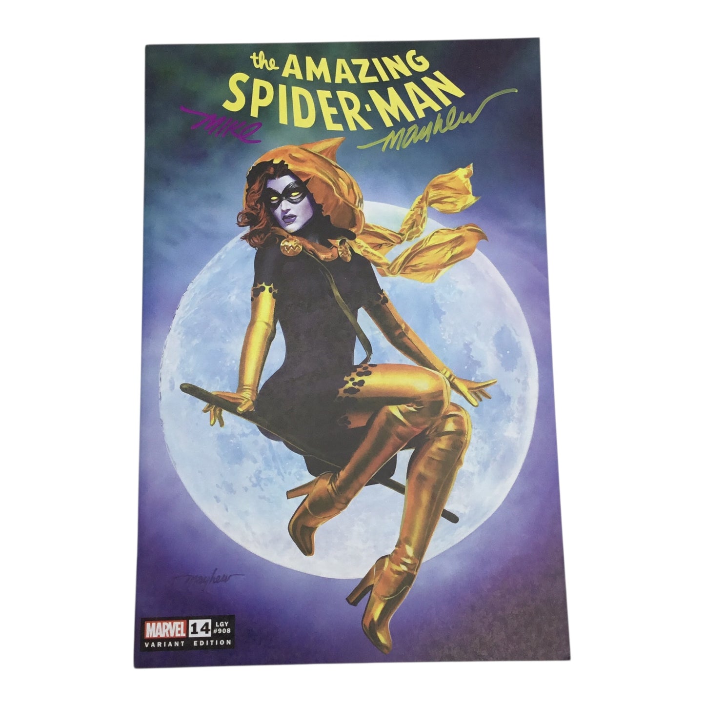 Marvel Comics – The Amazing Spider-Man #14 Signed by Mike Mayhew (LGY #908, Variant Edition)