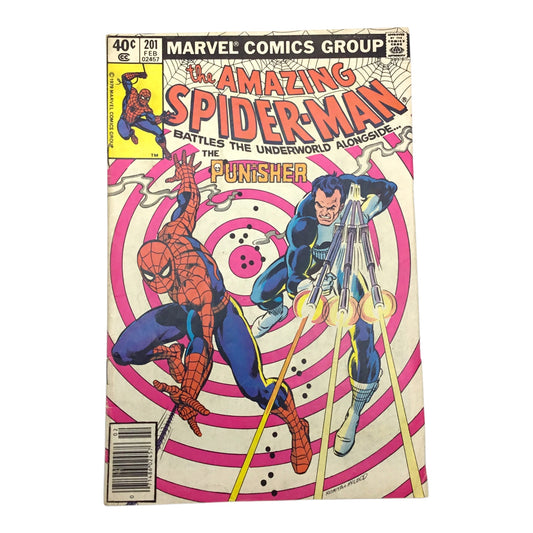 Marvel Comics – The Amazing Spider-Man #201 – “Battles the Underworld Alongside... The Punisher” (FN)