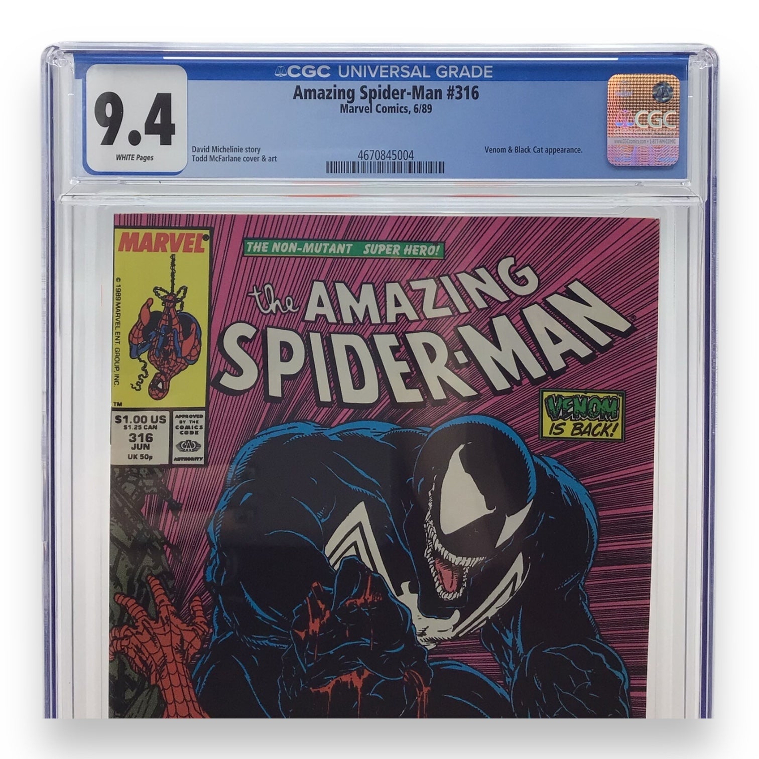 Marvel Comics The Amazing Spider-Man #316 - CGC Graded 9.4