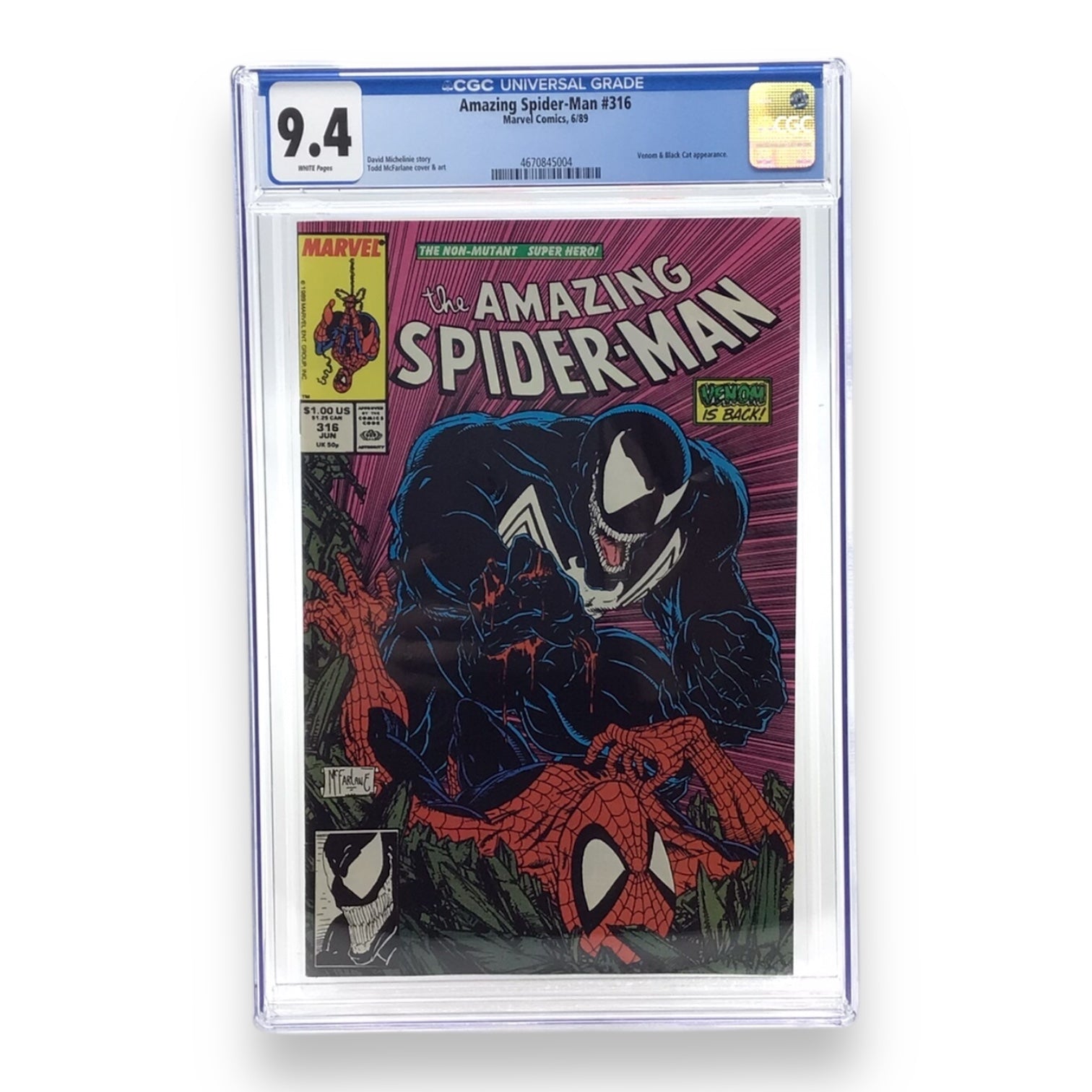 Marvel Comics The Amazing Spider-Man #316 - CGC Graded 9.4