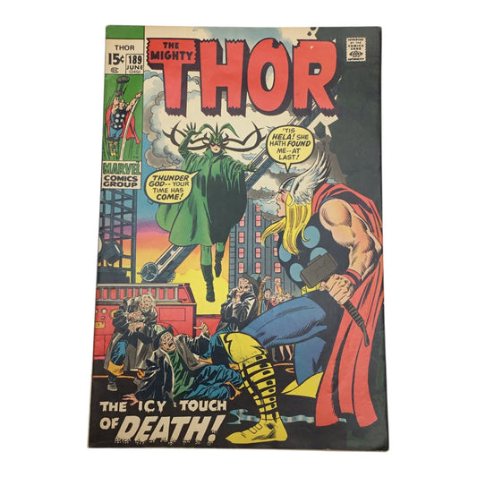 Marvel Comics The Mighty Thor #189 – The Icy Touch of Death (FN/VF)