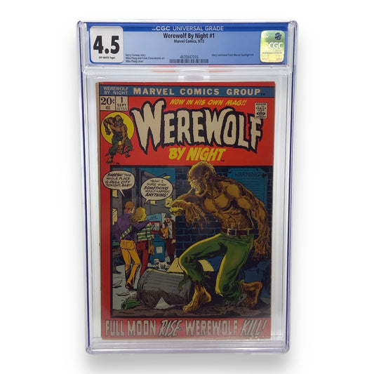 Marvel Comics Werewolf By Night #1 - CGC Graded 4.5