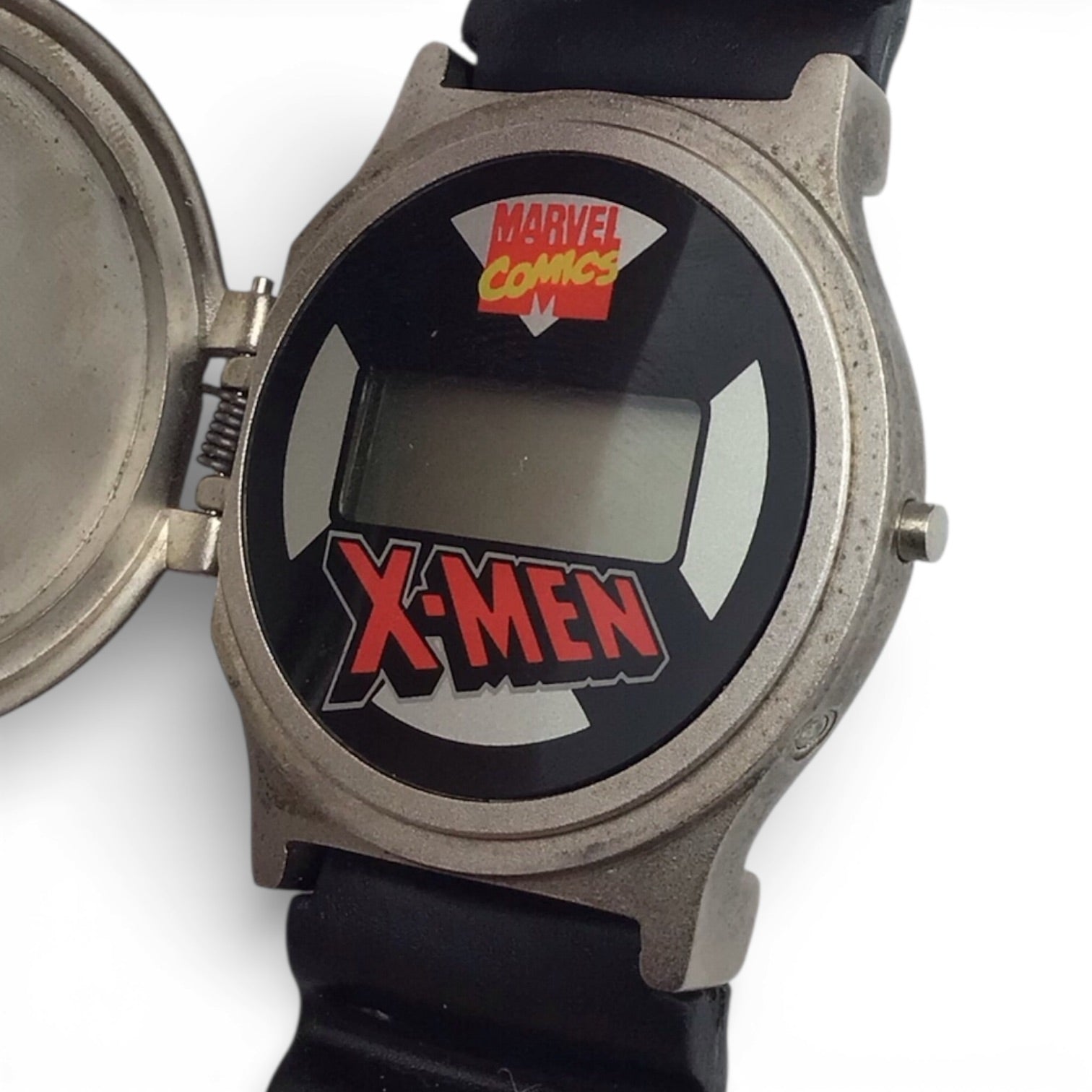 Marvel Comics X-Men Wolverine Metal Character 3D LCD Flip Up Watch 1994