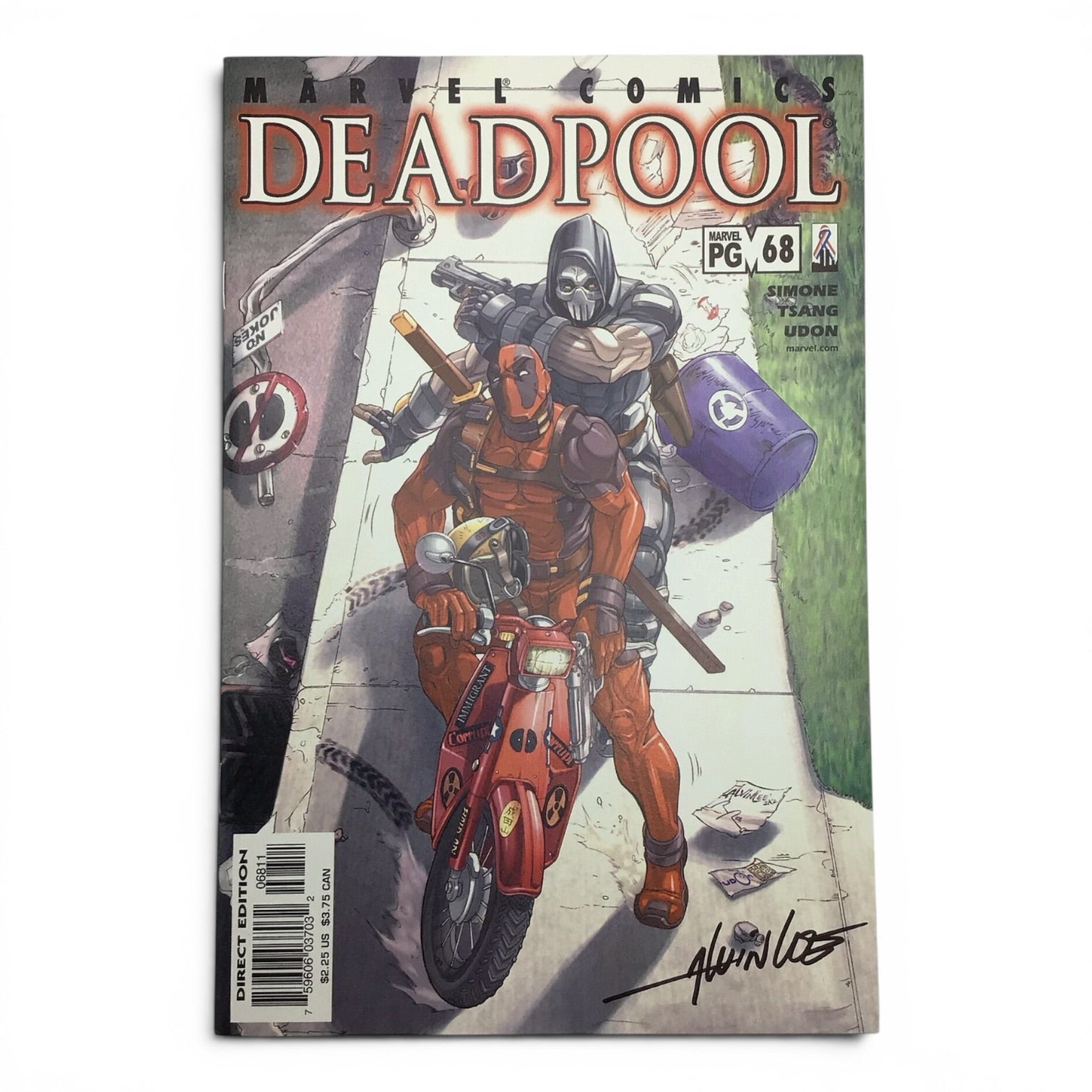 Marvel Deadpool #68 - Signed by Alvin Lee