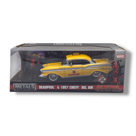 Marvel - Deadpool Figure & 1957 Chevy Bel Air Die Cast Set