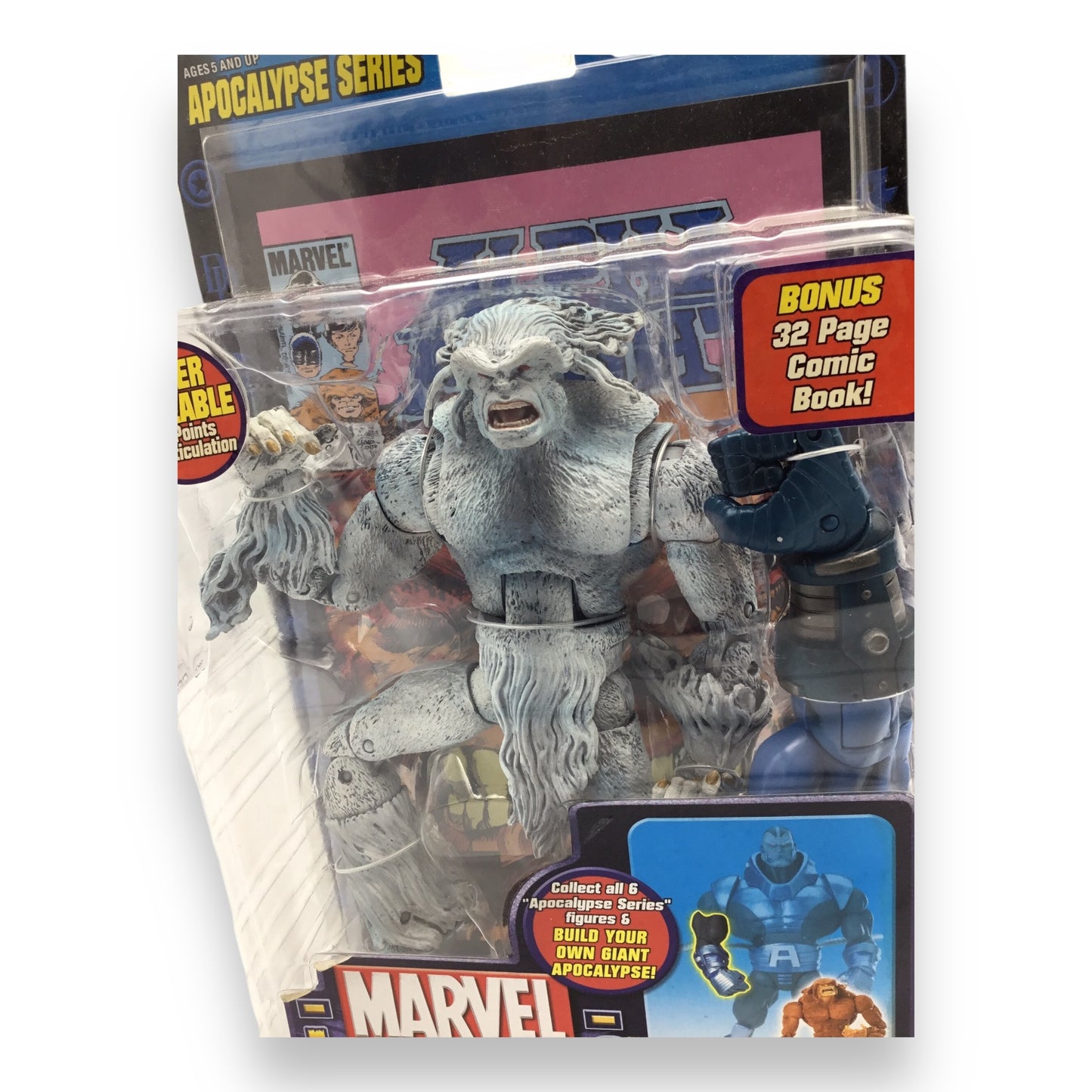 Marvel Legends Sasquatch Poseable Action Figure with Comic Book - 2005