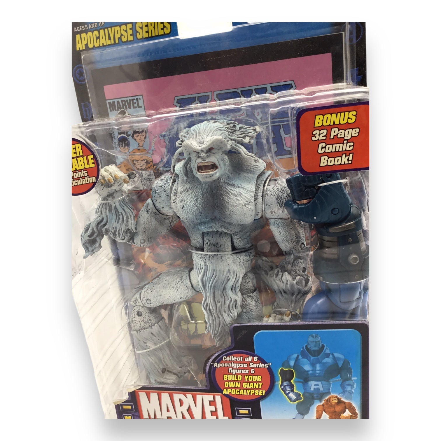 Marvel Legends Sasquatch Poseable Action Figure with Comic Book - 2005