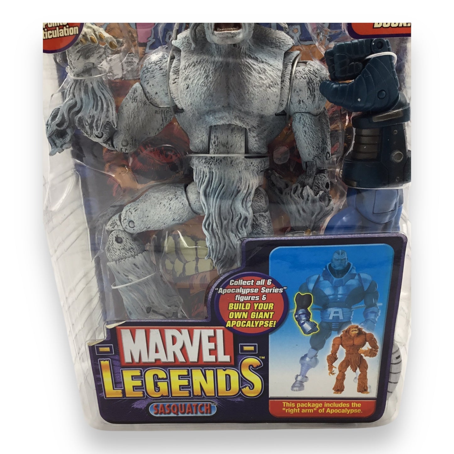 Marvel Legends Sasquatch Poseable Action Figure with Comic Book - 2005
