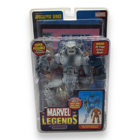 Marvel Legends Sasquatch Poseable Action Figure with Comic Book - 2005