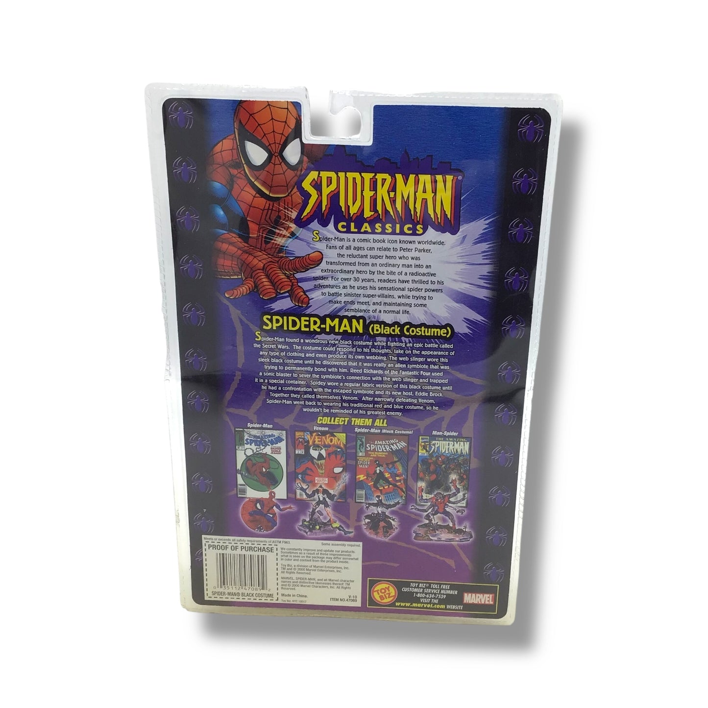 Marvel Legends - Spider-Man (Black Costume) | Spider Man Classics