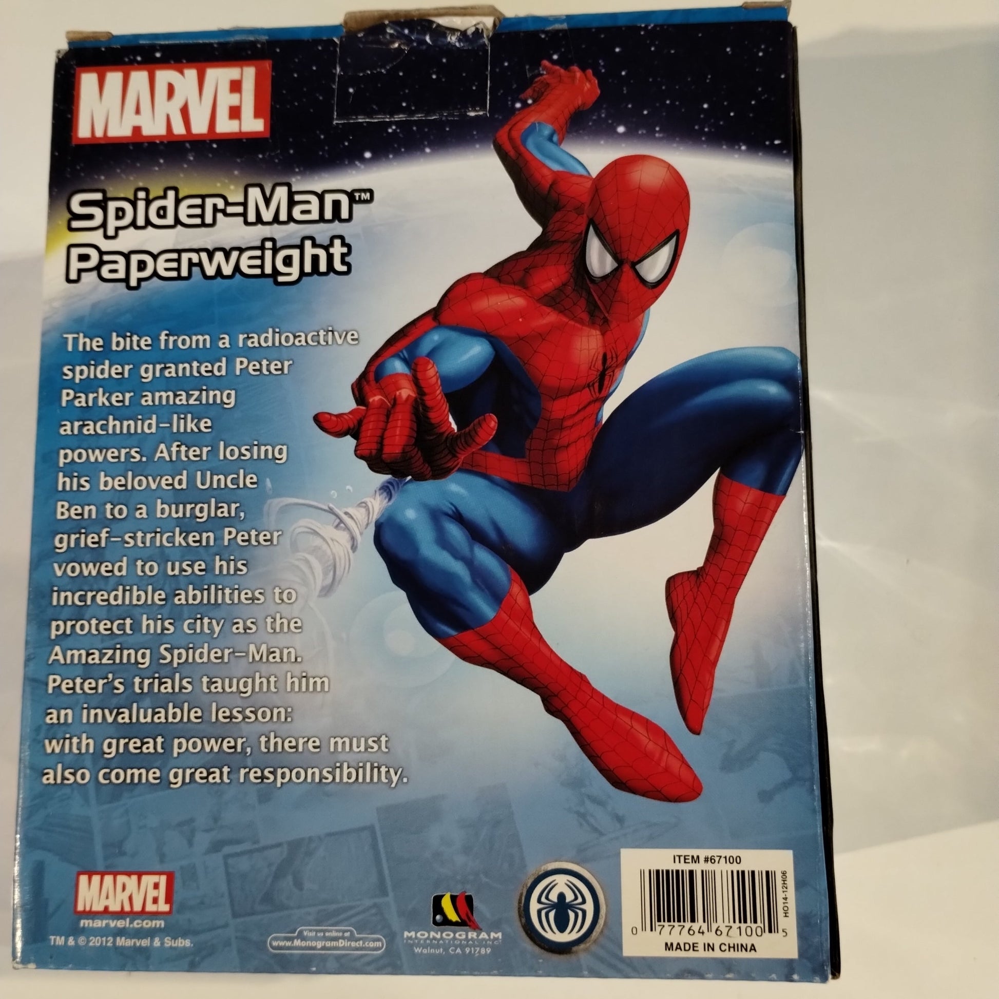 Marvel Spider-Man Paperweight 2012