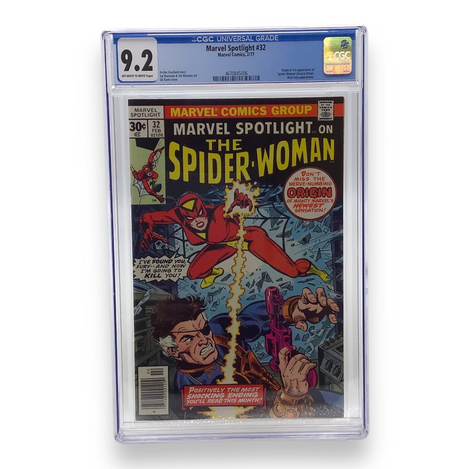 Marvel Spotlight on The Spider-Woman, First Appearance - CGC Graded 9.2