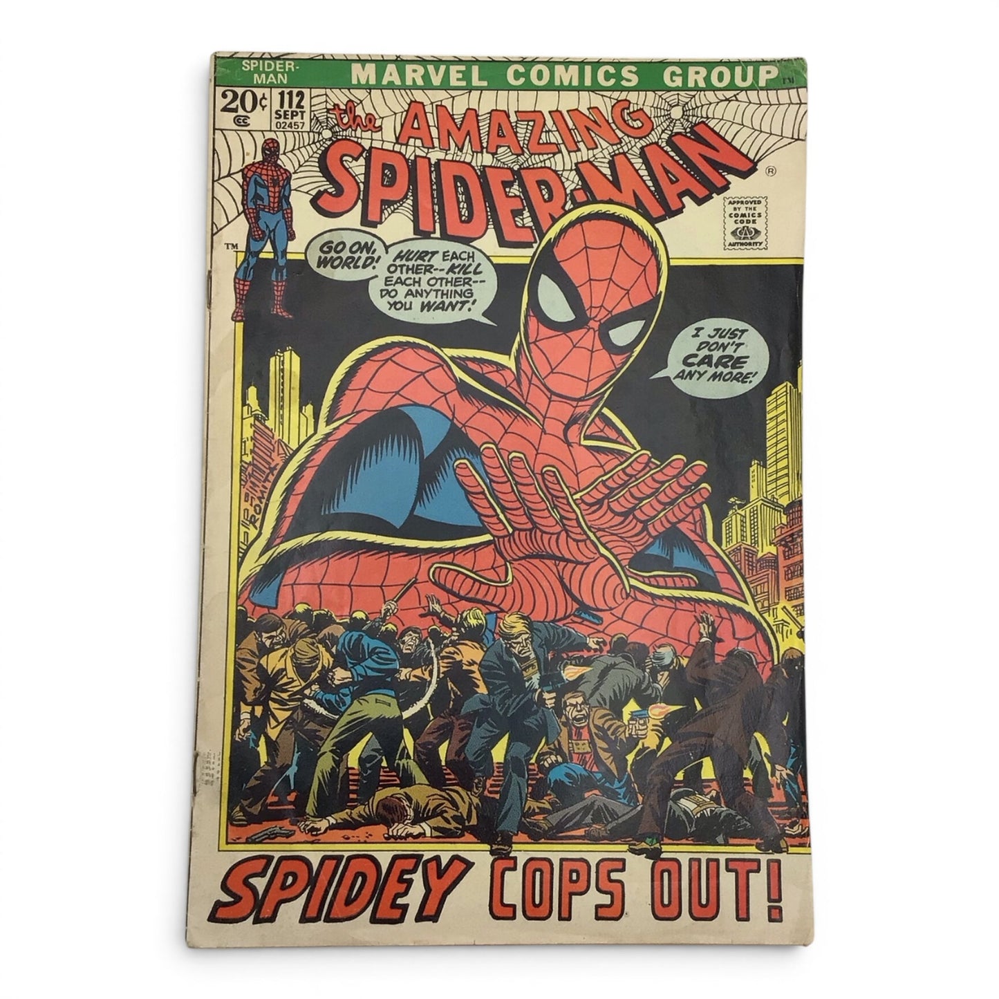 Marvel The Amazing Spider-Man #112 (1972) - Spidey Cops Out!