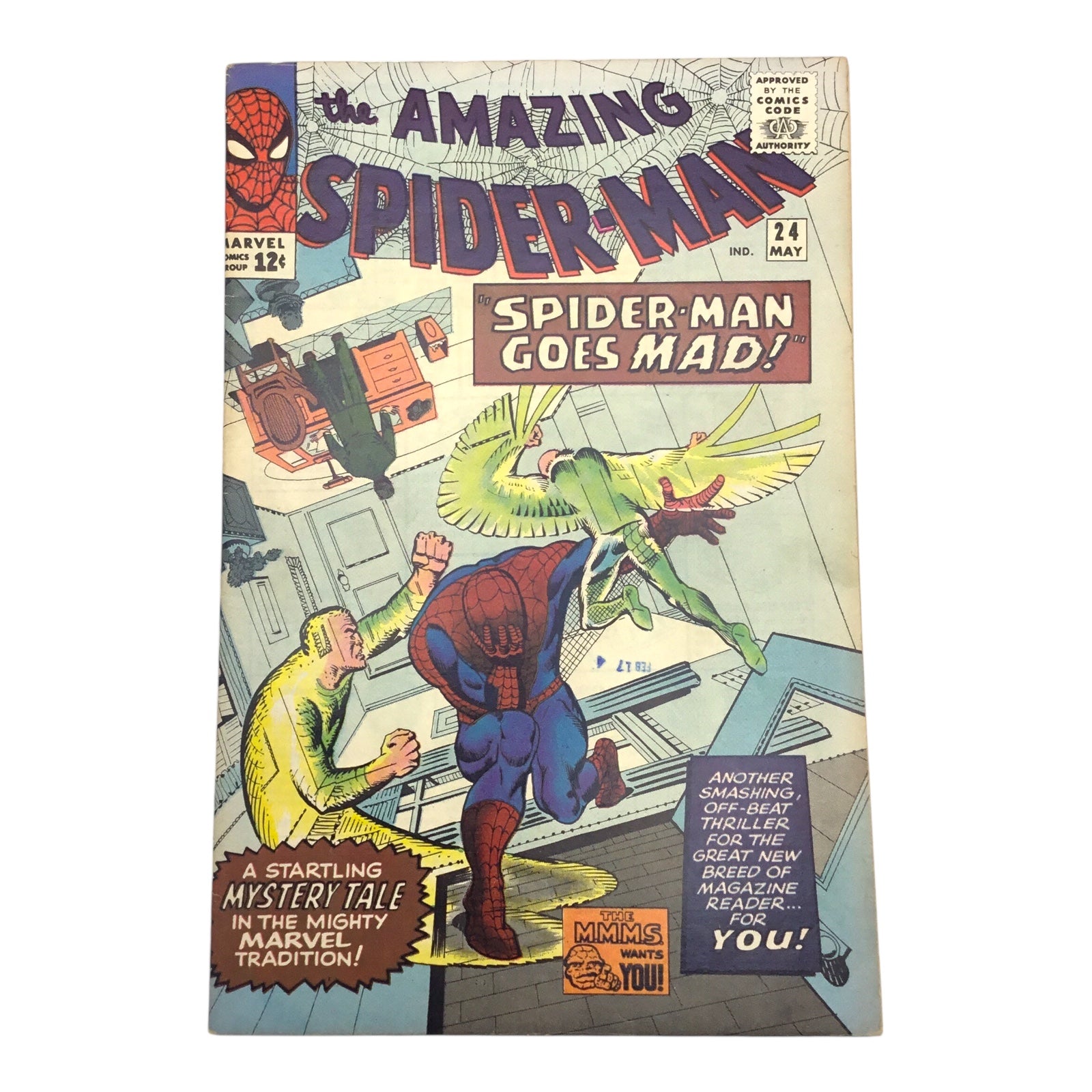 Marvel The Amazing Spider-Man #24 – “Spider-Man Goes Mad!” (VG)