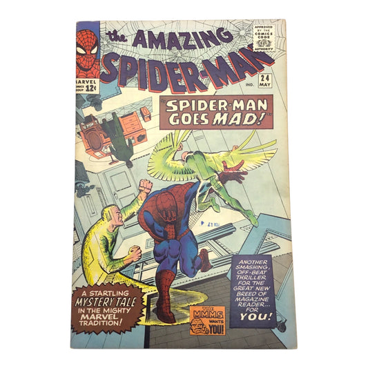 Marvel The Amazing Spider-Man #24 – “Spider-Man Goes Mad!” (VG)