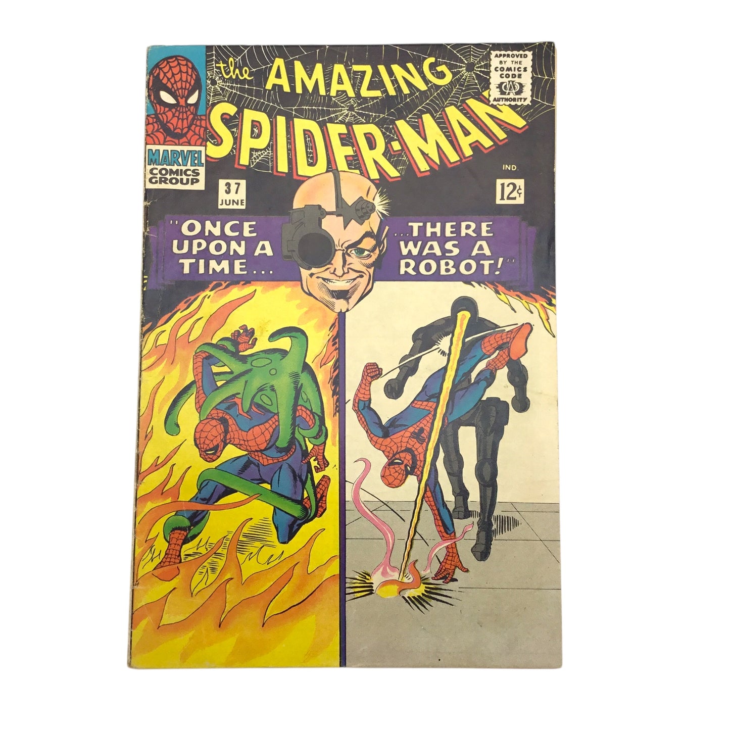 Marvel The Amazing Spider-Man #37 – “Once Upon a Time... There was a Robot!” (VG)