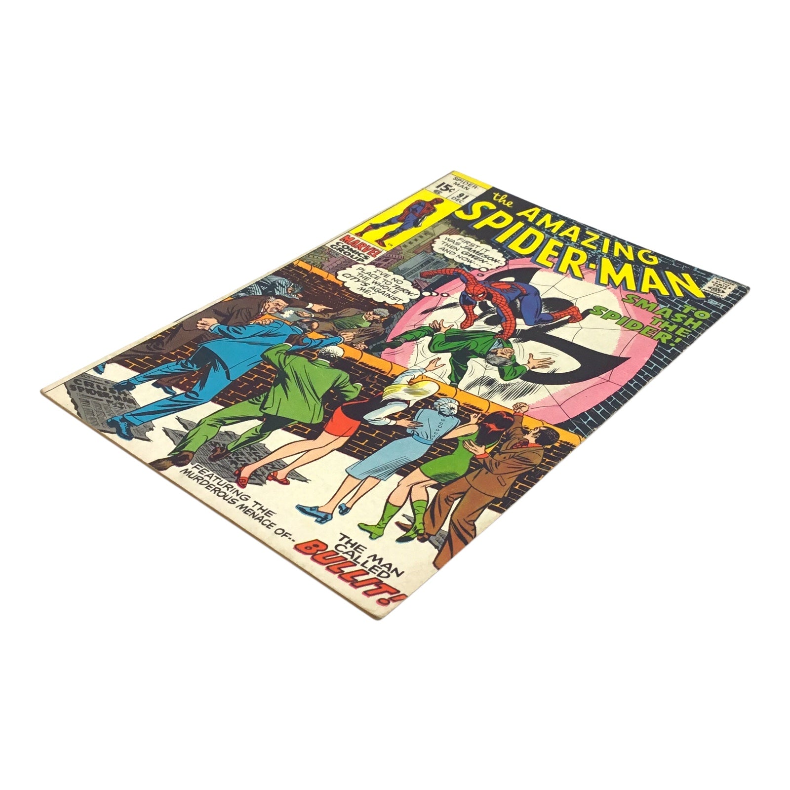 Marvel The Amazing Spider-Man #91 – “The Man Called Bullit” (VG)