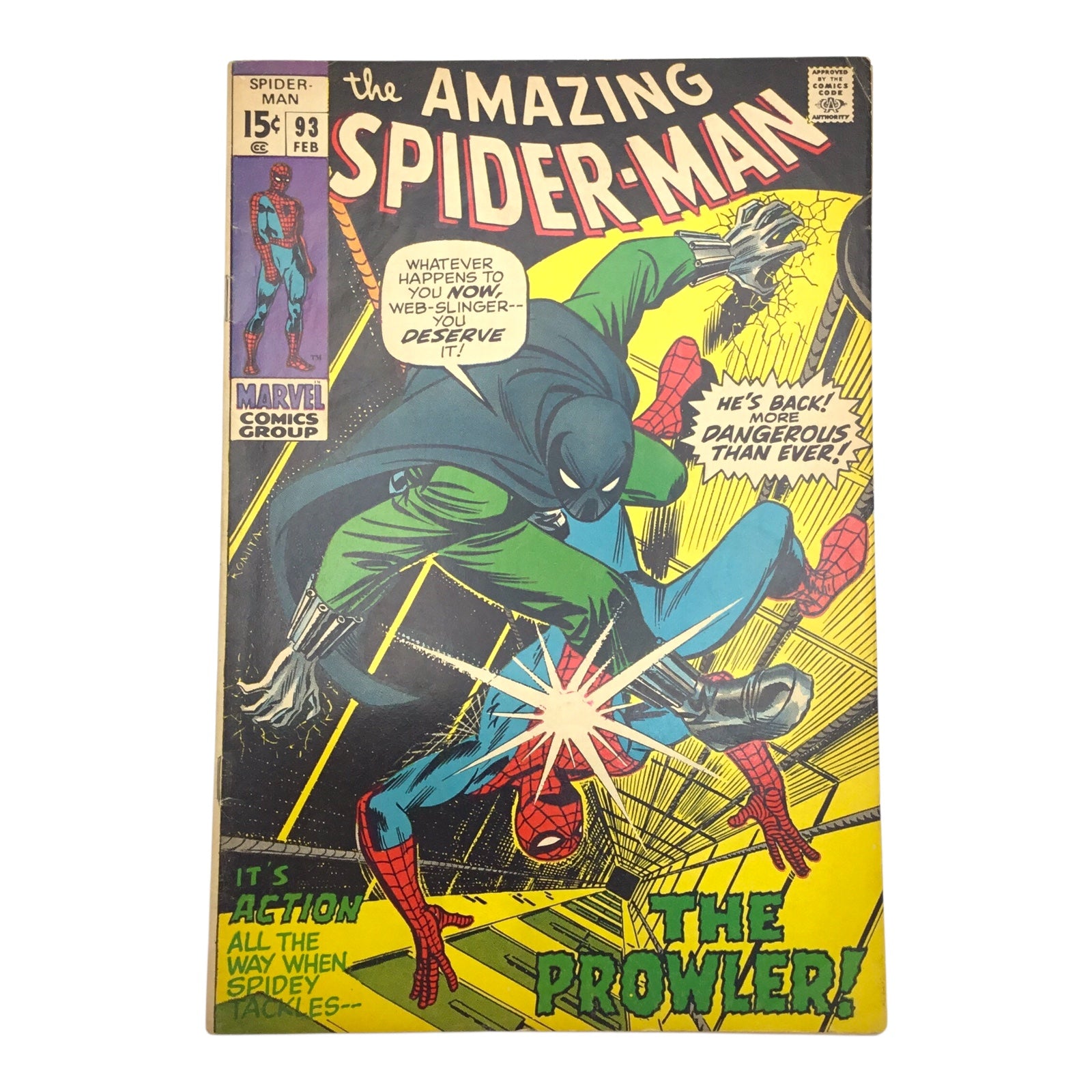 Marvel The Amazing Spider-Man #93 – “The Prowler” (VG/FN)