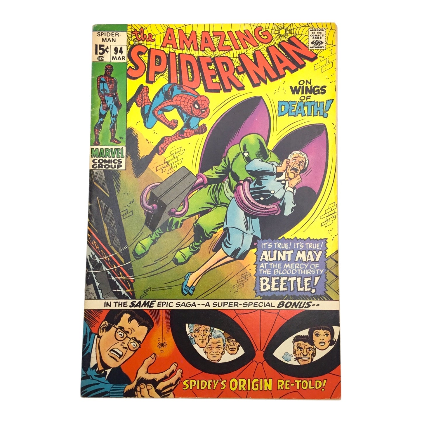 Marvel The Amazing Spider-Man #94 – “On Wings of Death” (VG)