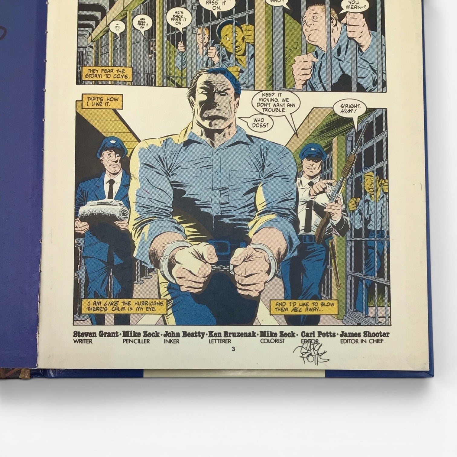 Marvel The Punisher Book One - Signed by Michael Zeck & Carl Potts