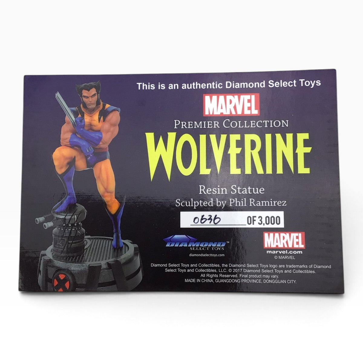 Marvel Wolverine Premier Collection Resin Statue 2016 – 12” Limited Edition #636/3000