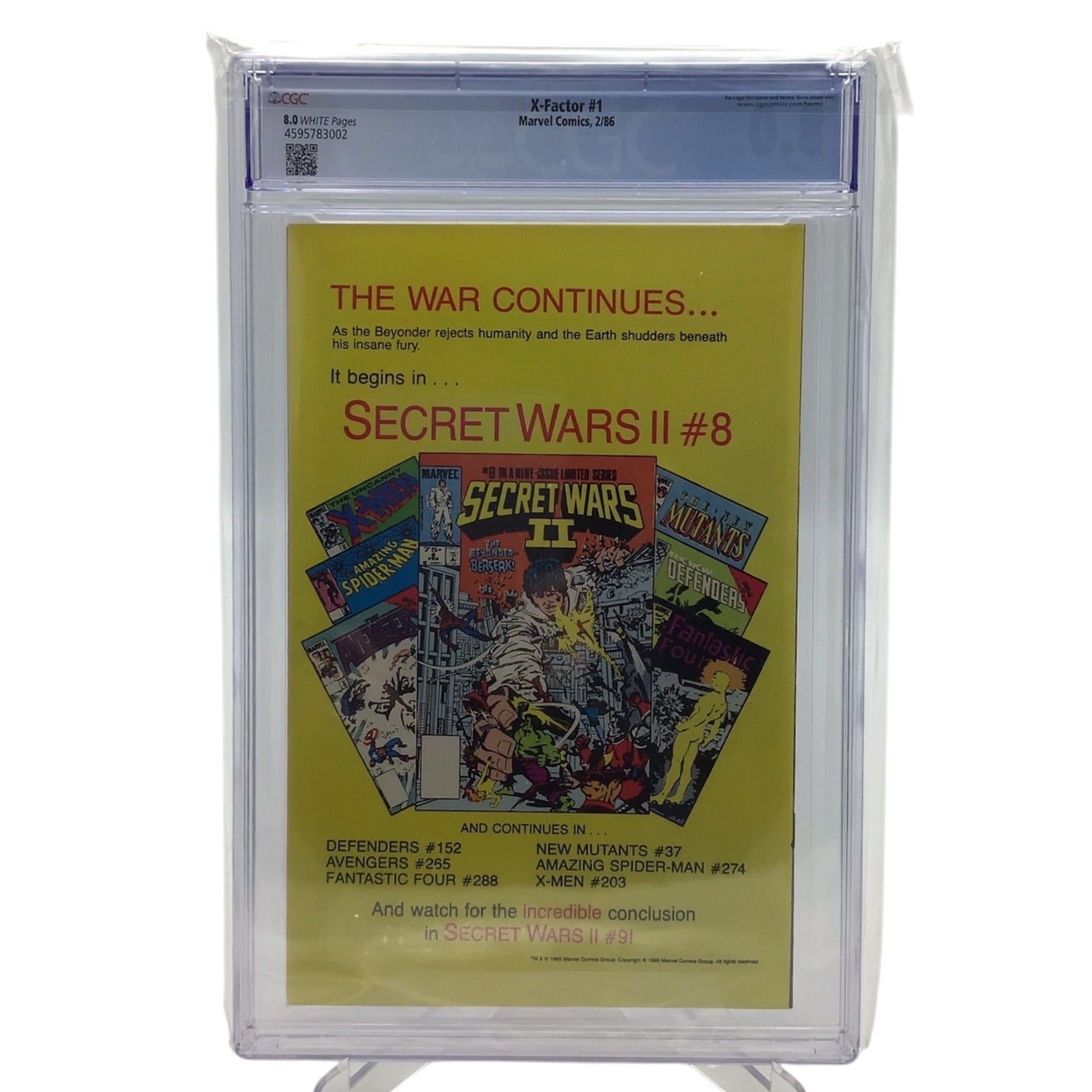 Marvel X-Factor #1 - CGC Graded 8.0