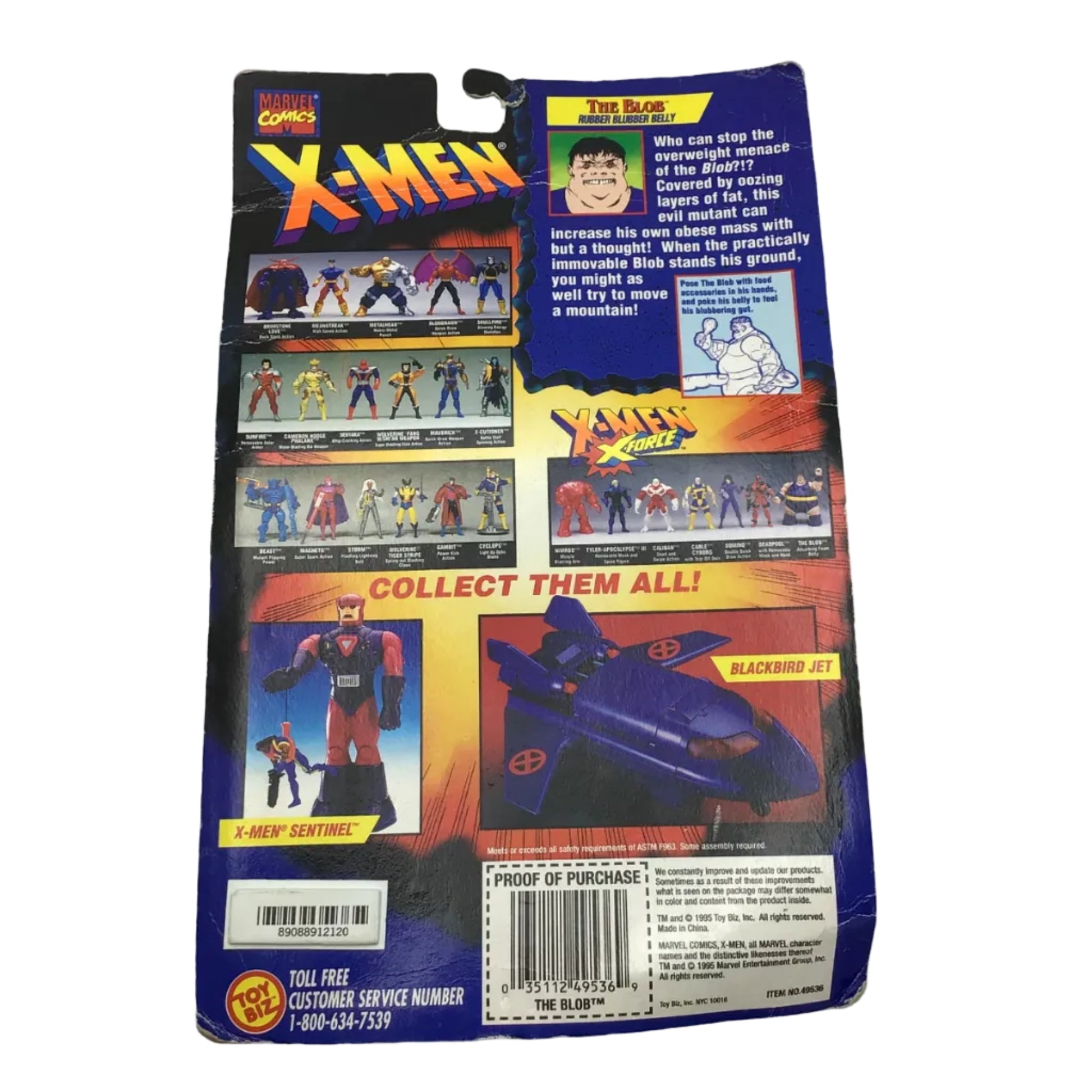 Marvel X-Men X-Force The Blob Action Figure 1995