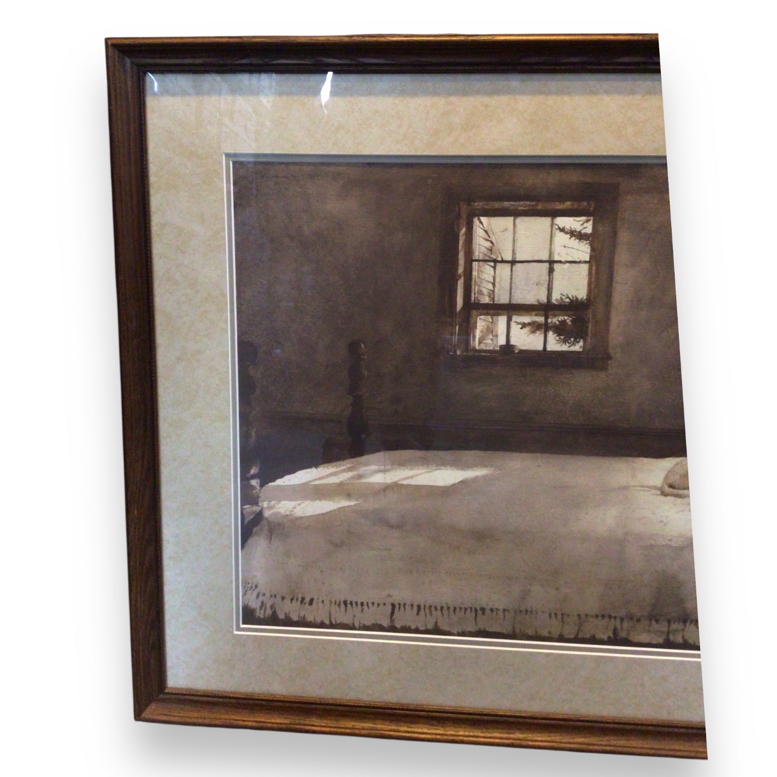 Master Bedroom by Andrew Wyeth 1965 - Framed Print