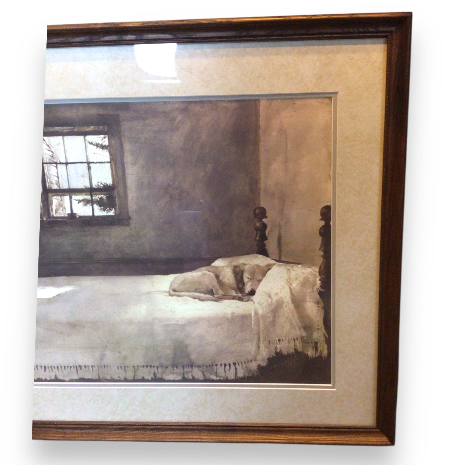 Master Bedroom by Andrew Wyeth 1965 - Framed Print