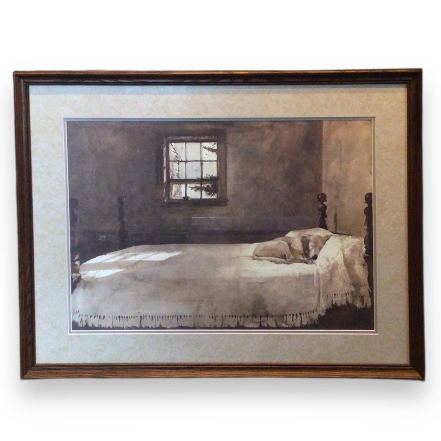 Master Bedroom by Andrew Wyeth 1965 - Framed Print