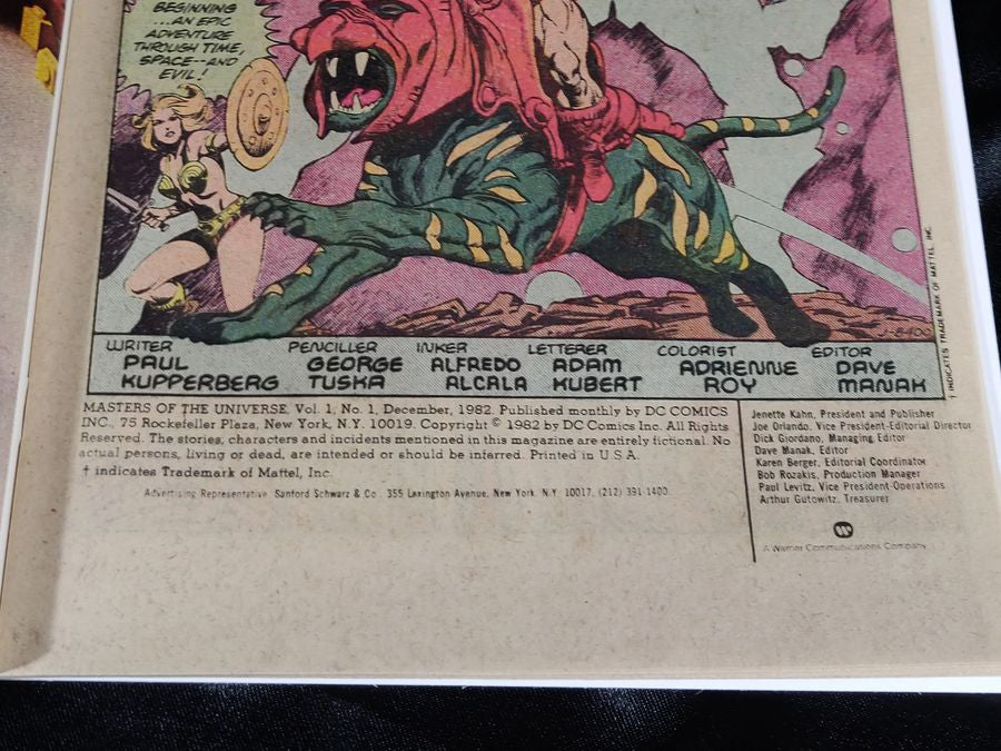 Masters of the Universe #1 - DC 1982 - First Solo He-Man Series!