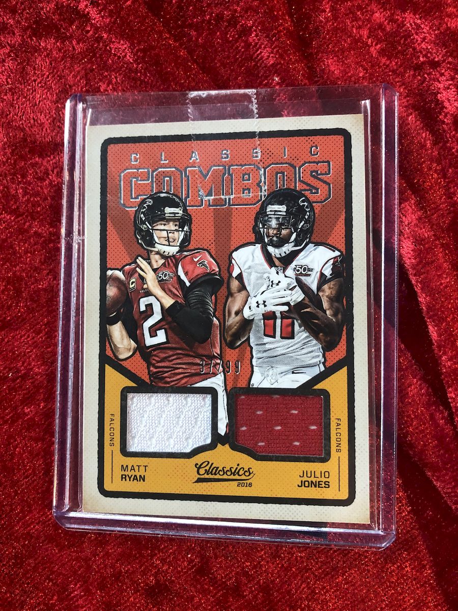 Matt Ryan & Julio Jones Guaranteed Authentic Autographed Football Shadowbox