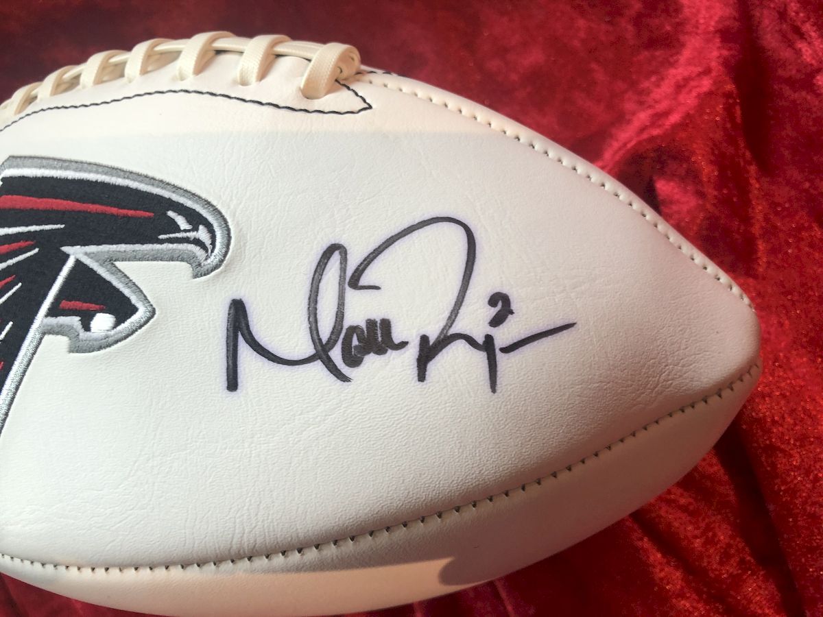 Matt Ryan & Julio Jones Guaranteed Authentic Autographed Football Shadowbox