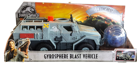Mattel Jurassic World Gyrosphere Blast Vechicle 2017 New In Box