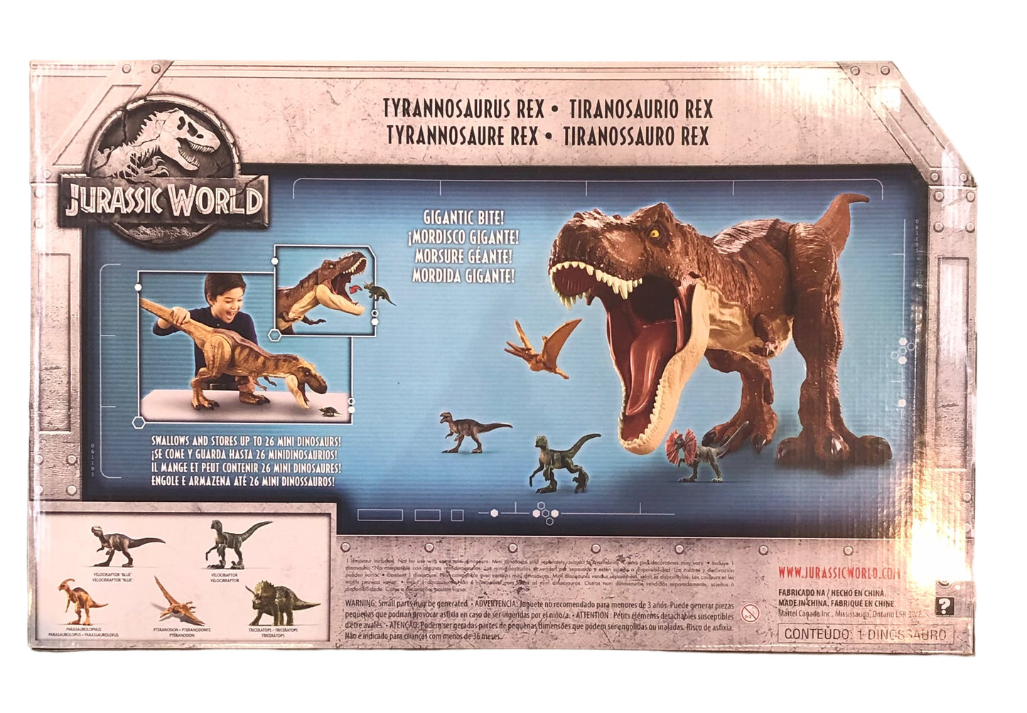 Mattel Jurassic World Super Colossal Tyrannosaurus Rex Figure 2017 New In Box