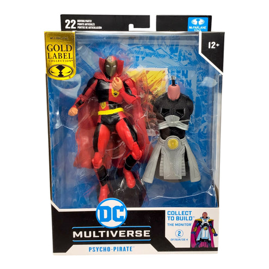 McFarlane Toys DC Multiverse Psycho-Pirate BAF Monitor Gold Label (2024) – Action Figure - New