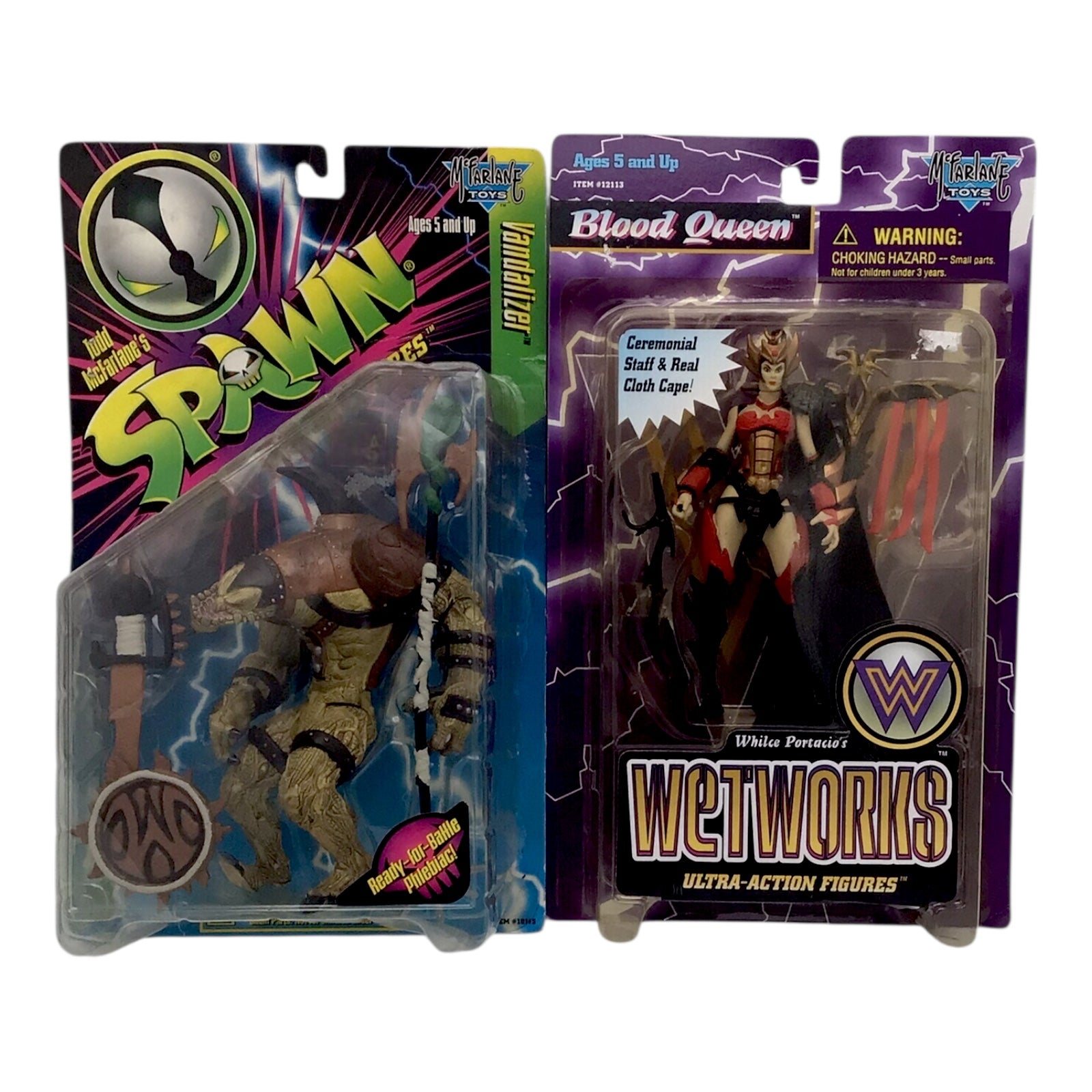 McFarlane Toys Spawn "Vandalizer" & Wetworks "Blood Queen" Action Figures
