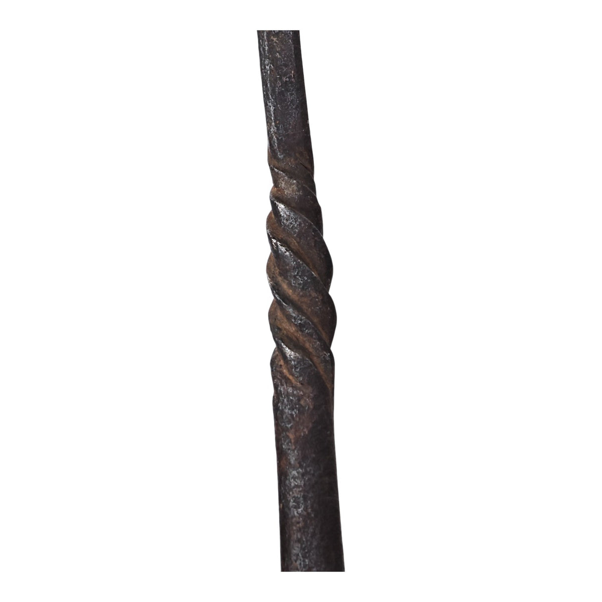 Medieval Iron Meat Fork with Struck Maker’s Mark, Twisted & Chiseled Work (English, French, or German Origin)