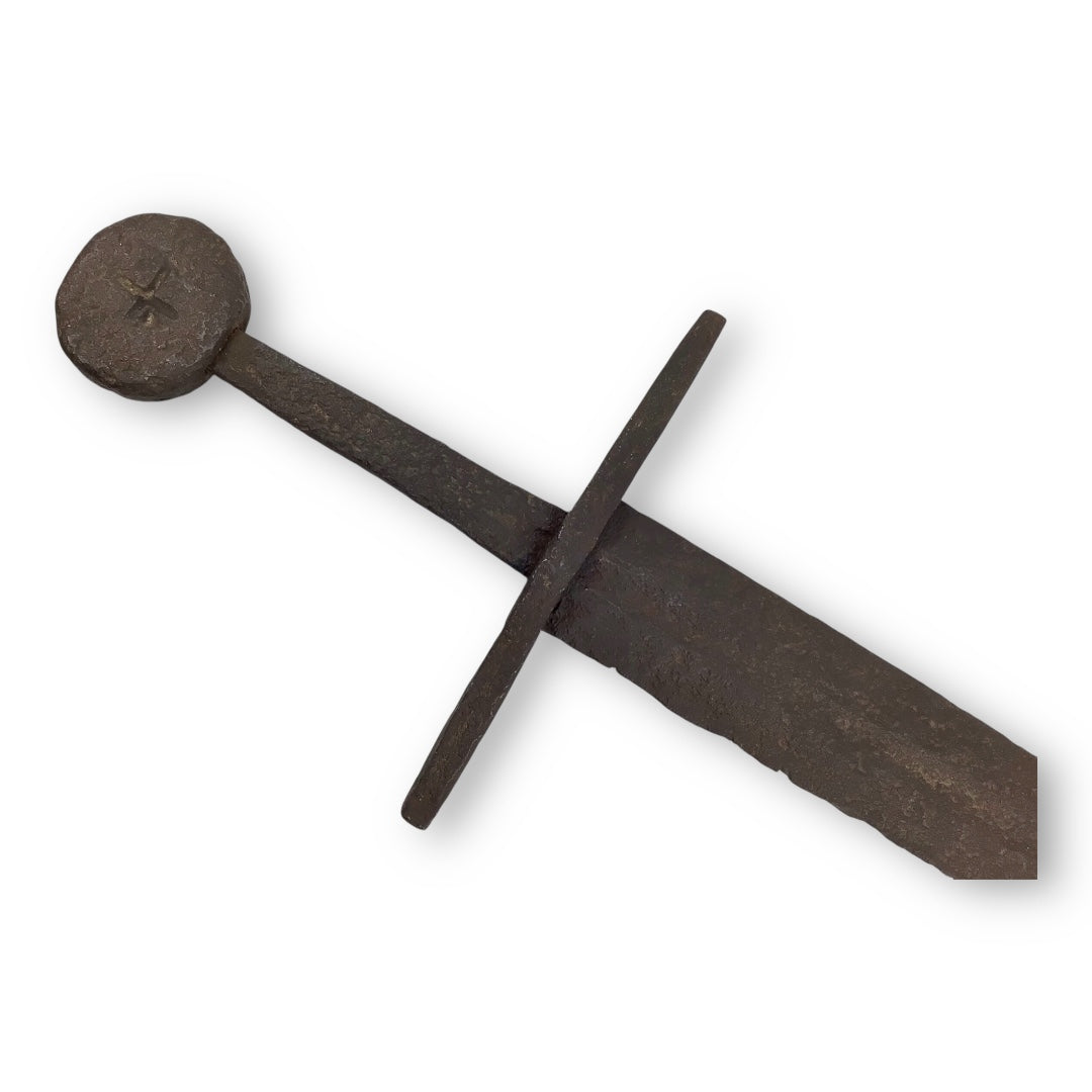 Medieval Sword Oakshott Type XI, Style G Pommel w/ Cross, Style 1 Crossguard