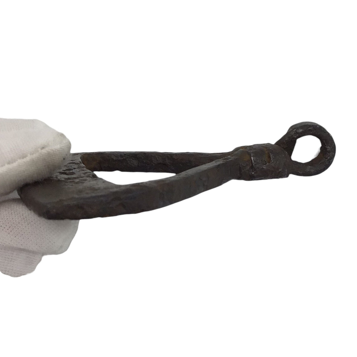 Medieval or Late Roman Iron Flint Striker, Rare Design