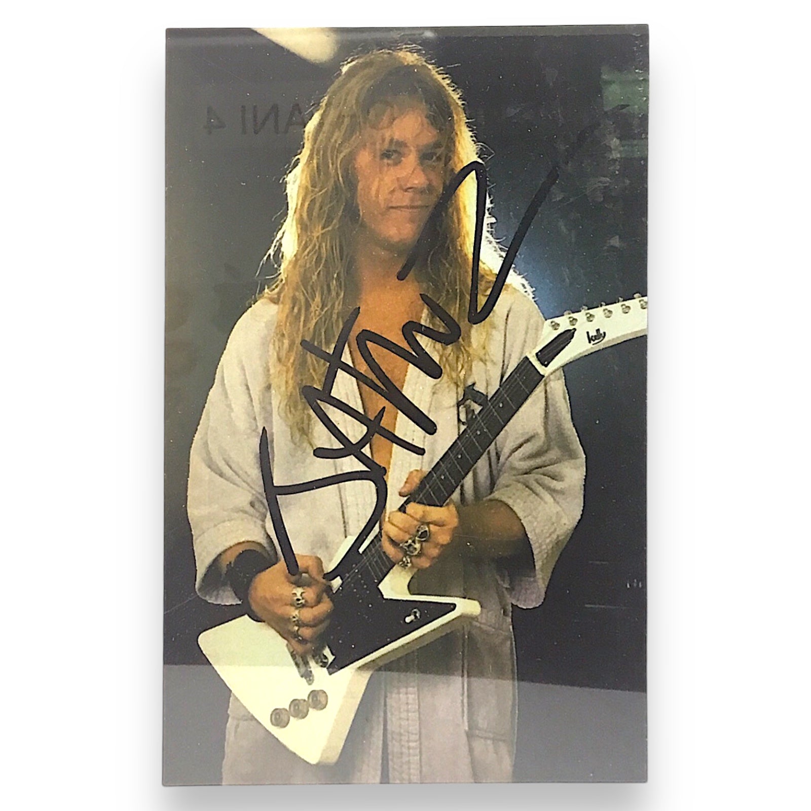 Metallica “And Justice for All” Poster w/ James Hetfield‑Signed Photo