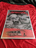 Metallica Concert Poster Silkscreen Print 18x24" 11232018 Salt Lake City Wilson