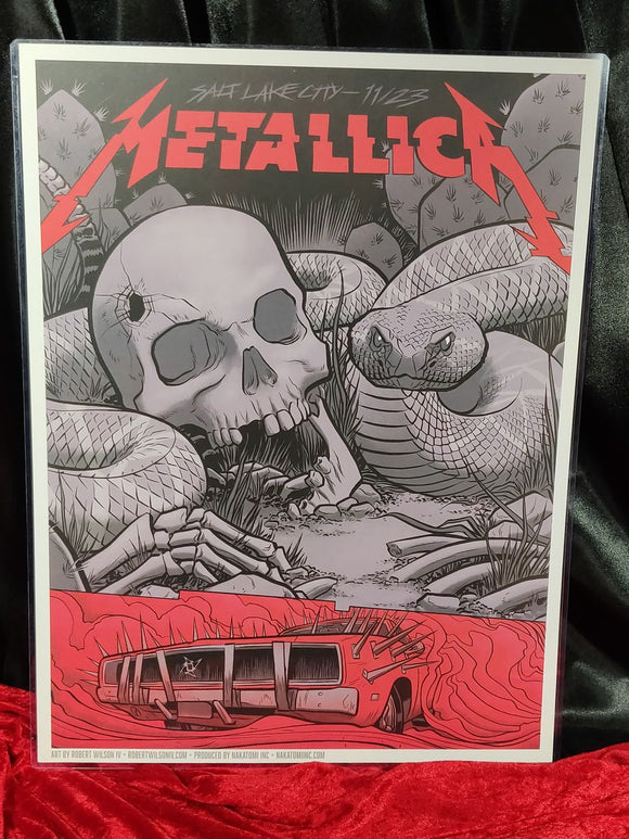 Metallica Concert Poster Silkscreen Print 18x24