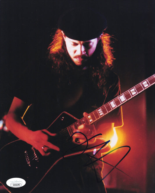 Metallica Kirk Hammett Signed Photo 8x10 JSA & PSA Double Certified Authentic