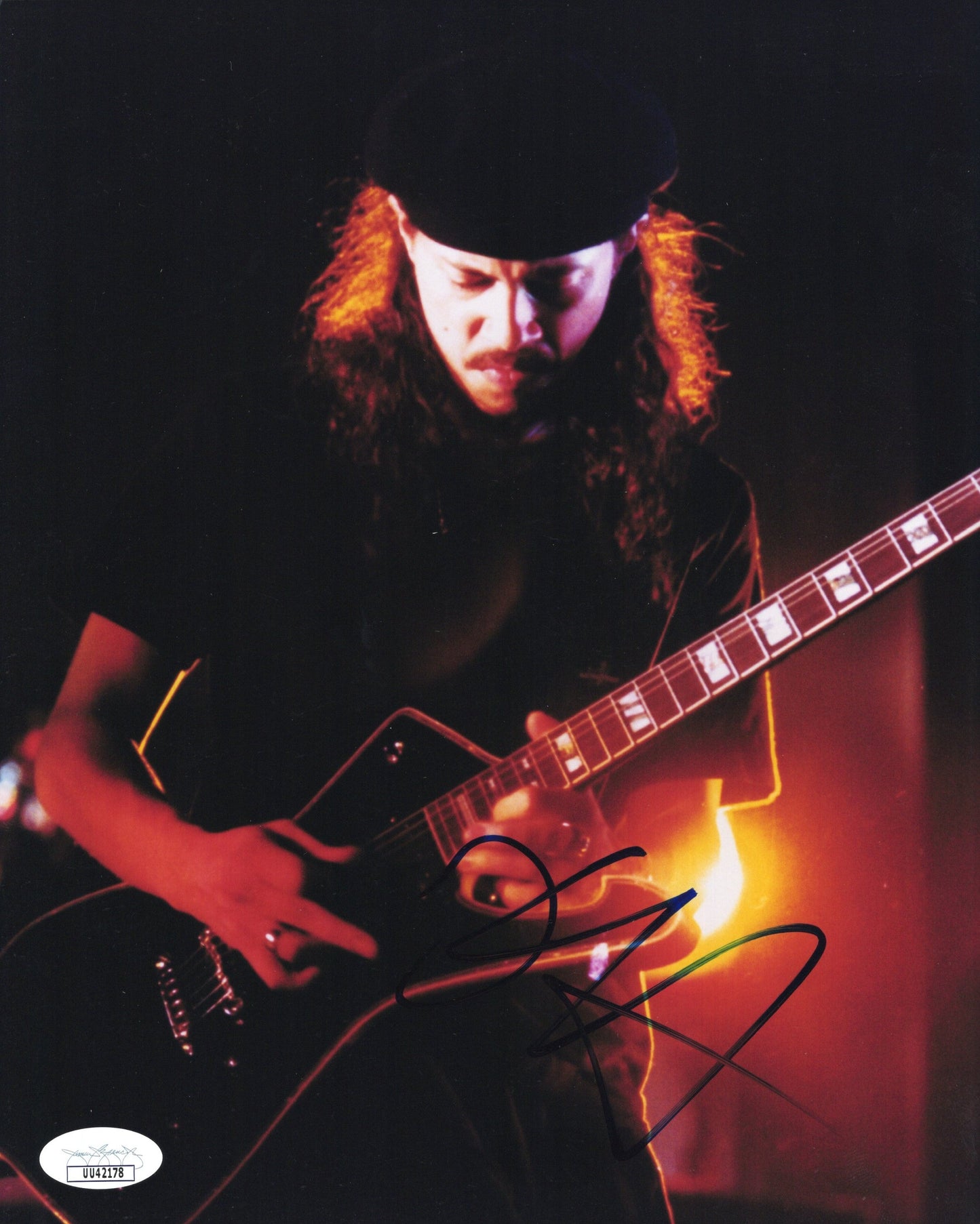 Metallica Kirk Hammett Signed Photo 8x10, Metallica Kirk Hammett Autograph, JSA and PSA Letter Double Certified Authentic UU42178