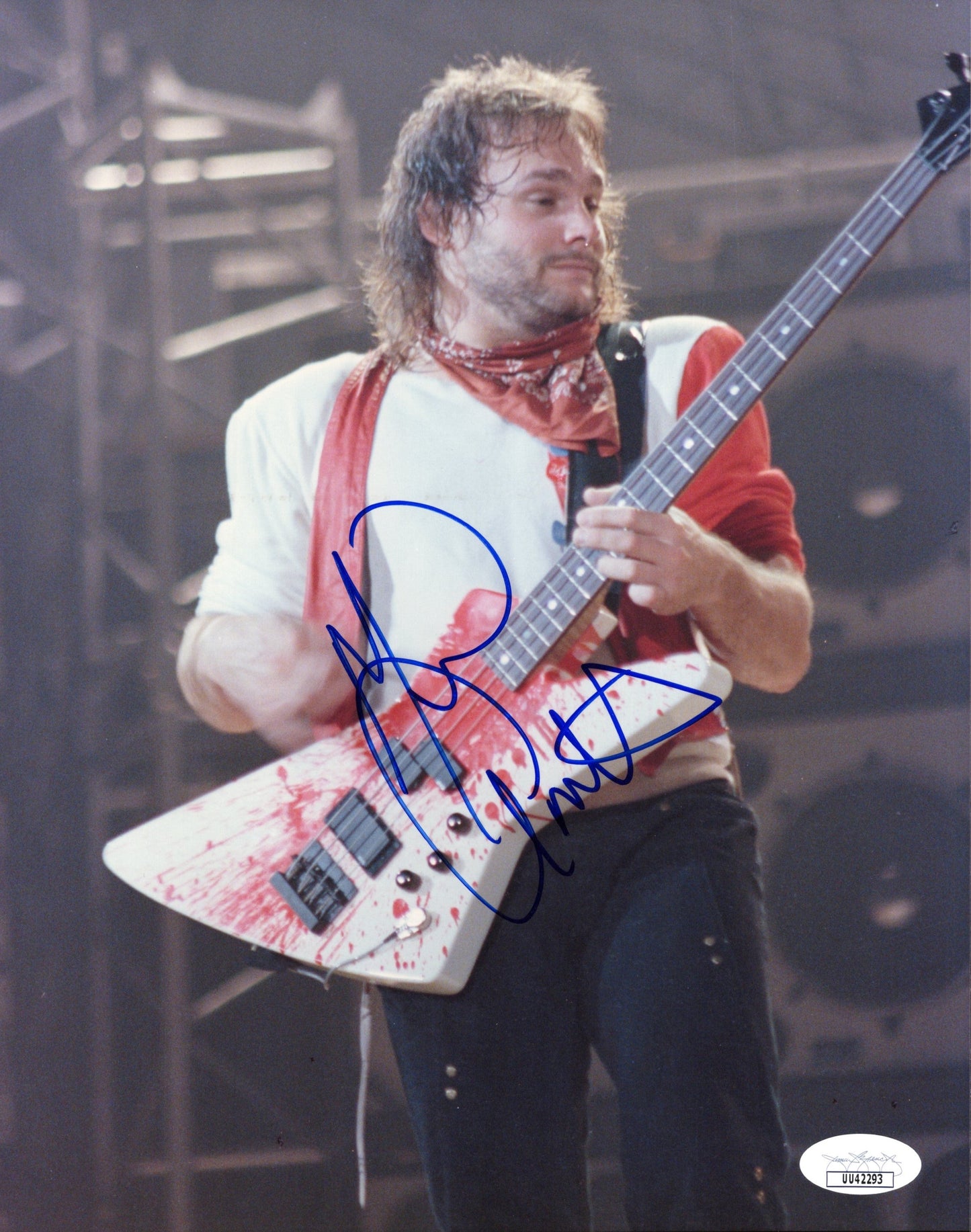 Michael Anthony Signed Photo 8x10 Van Halen JSA PSA Certified Collectible