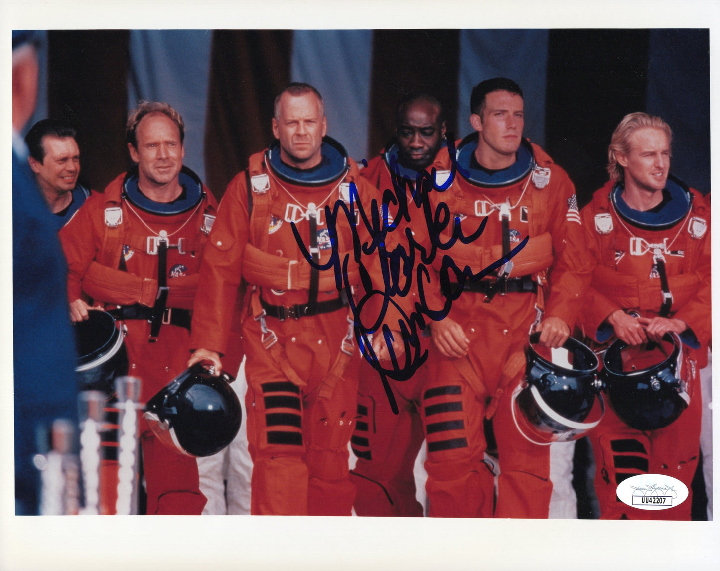 Michael Clarke Duncan in Armageddon Signed Photo 8x10, JSA and PSA Letter Double Certified Authentic UU42207