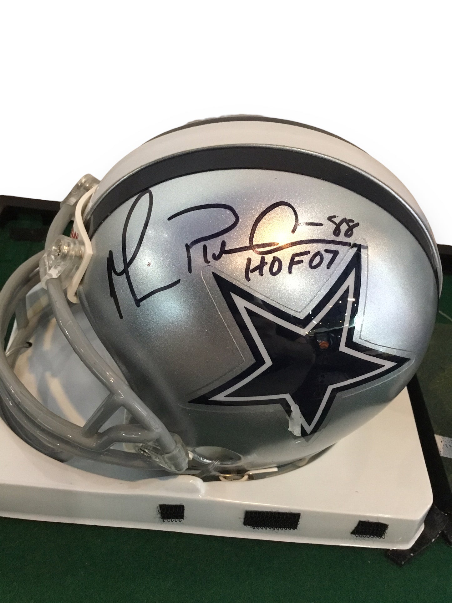 Michael Irvin Cowboys Certified Authentic Autographed Mini-helmet Shadowbox