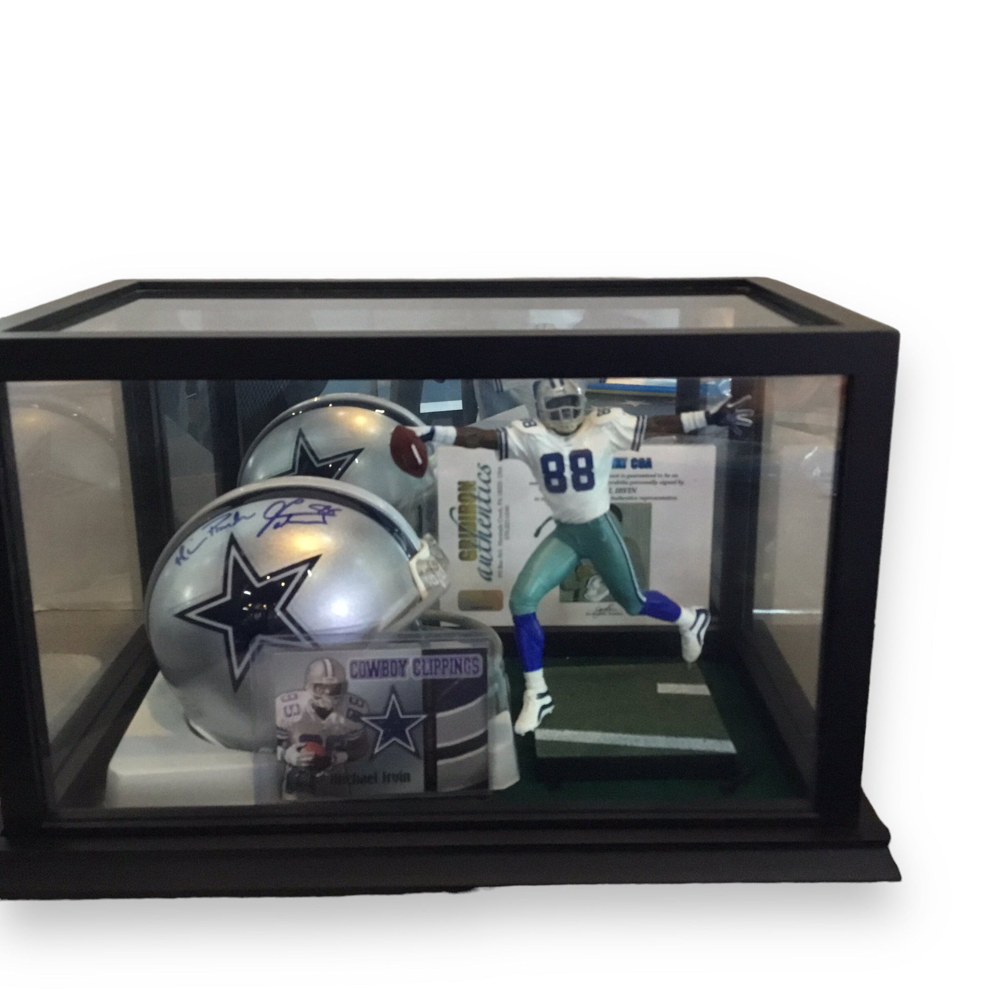 Michael Irvin Dallas Cowboys Certified Authentic Autographed Mini-helmet